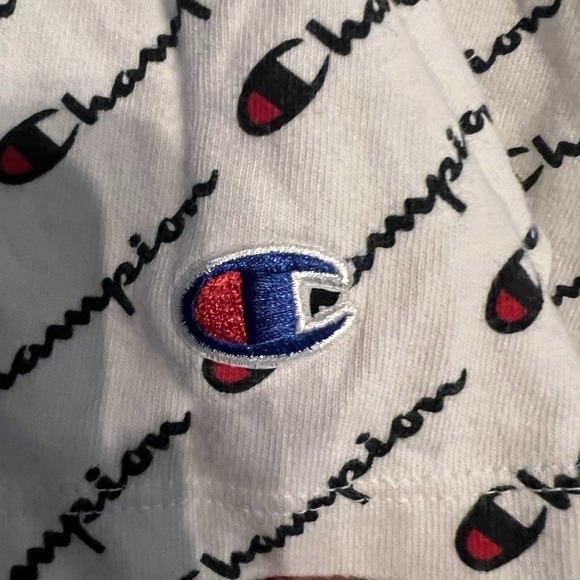 CHAMPION Heritage All Over Logo T Shirt Shirt - Sz‎ Small - Picture 7 of 8